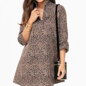 Leopard Megan Taffeta Dress by Tuckernuck, Size XS